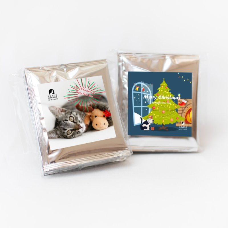 画像1: クリスマスニャンコドリップバッグコーヒー５P (1)