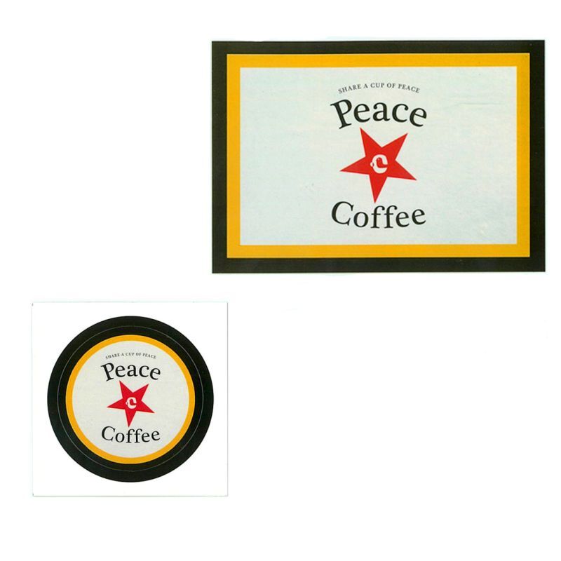 ピースコーヒーロゴステッカー フェアトレード＆ピースコーヒー：Peace Winds Shop