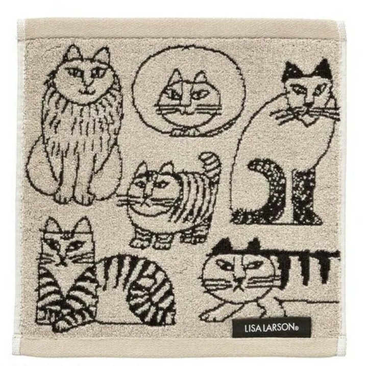 リサ・ラーソンミニタオル（ニャンコ）